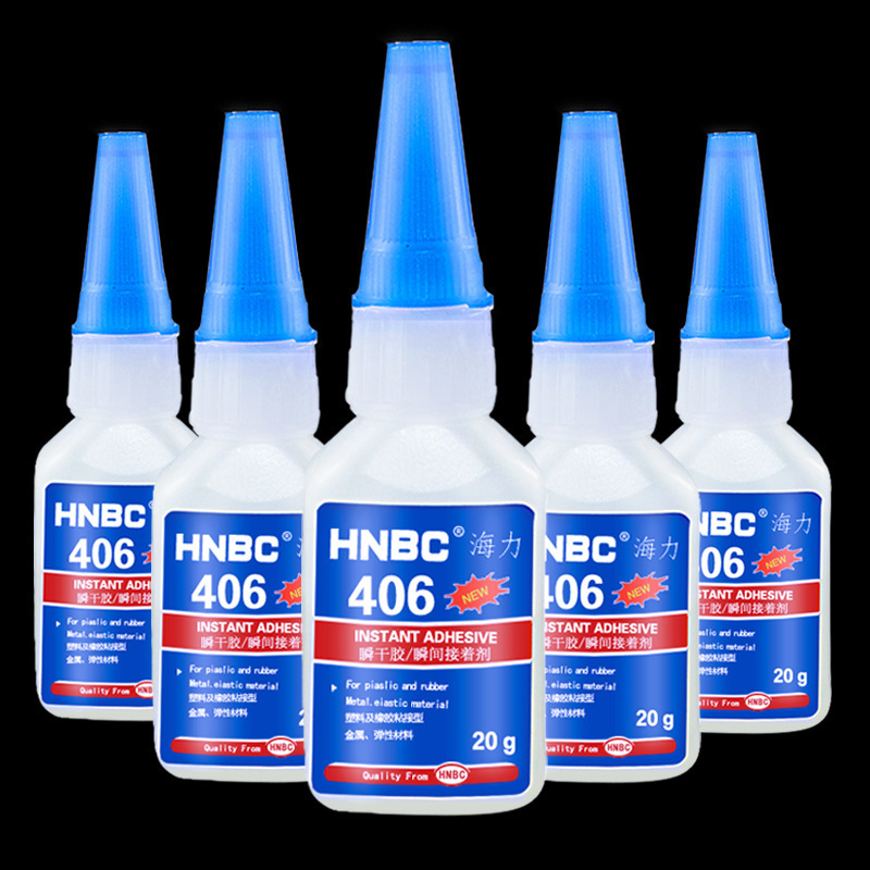 HNBC factory produced high quality 401 super glue 20g Liquid pegamento 406 instant adhesive super glue