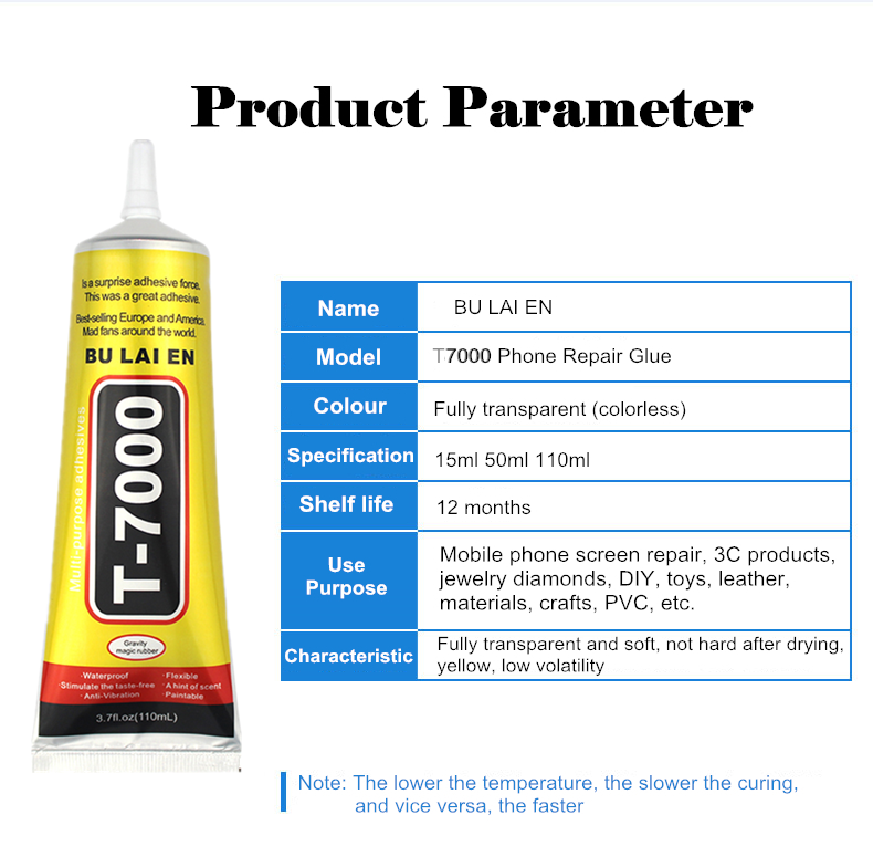 Wholesaler Black T7000 Glue 50ml Super Adhesive Cell Phone Touch Screen Repair Frame Sealant Diy Tools T-7000