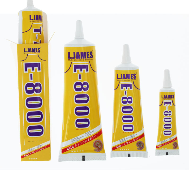 High quality 15ml E8000 Glue Epoxy Adhesive E8000 glue 15ml 50ml 110ml for crystal jewelry glass metal DIY acrylic