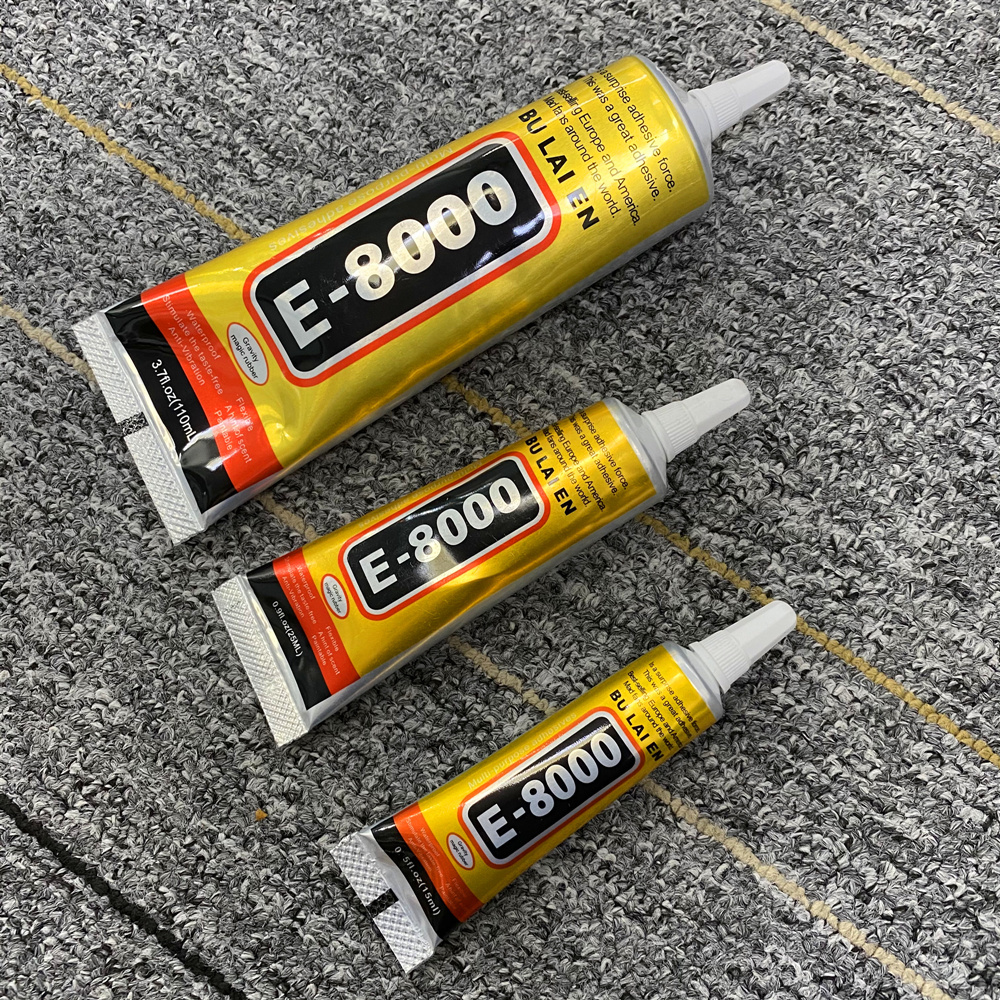 15ml E8000 universal glue clothes leather jewelry point drill mobile phone screen frame repair earphone sealant super glue