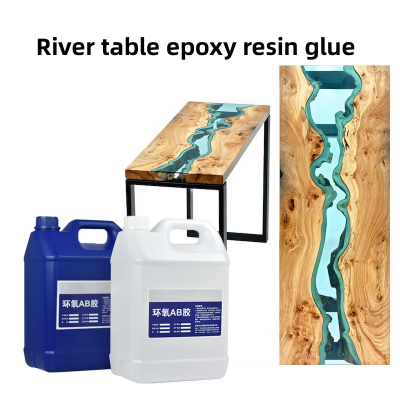 OEM&ODM Wood Epoxy 3:1  High Gloss Crystal Clear  Epoxy Resin Tables Wholesale 5KG River Table  Epoxy Resin AB Glue