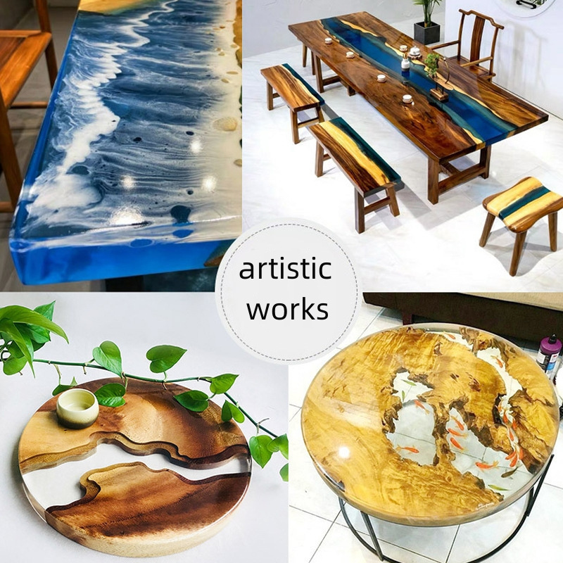 OEM&ODM Wood Epoxy 3:1  High Gloss Crystal Clear  Epoxy Resin Tables Wholesale 5KG River Table  Epoxy Resin AB Glue