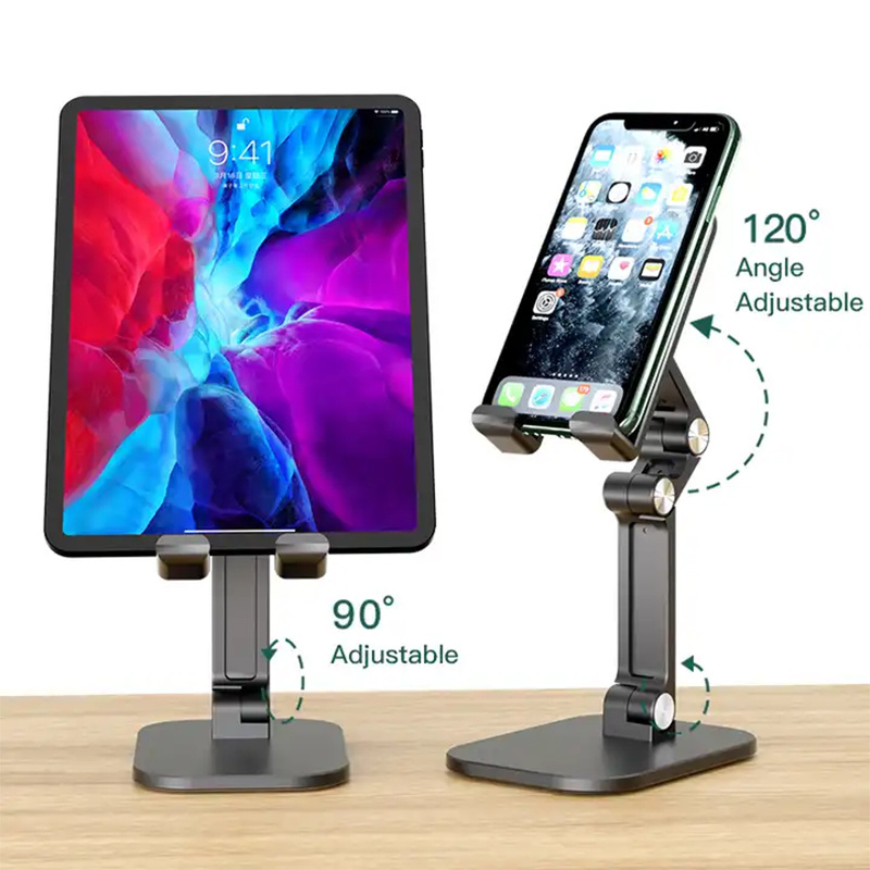 2024 new Foldable Lazy Smart Desk Cell Phone Holder For iPad Adjustable Height Phone Stand Flexible Foldable Holder