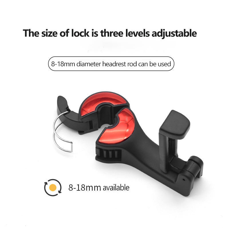 Portable Car Seat Back Phone Holder Car Hook Mobile Phone Stand 2 In 1 Car Seat Hook With Phone Holder