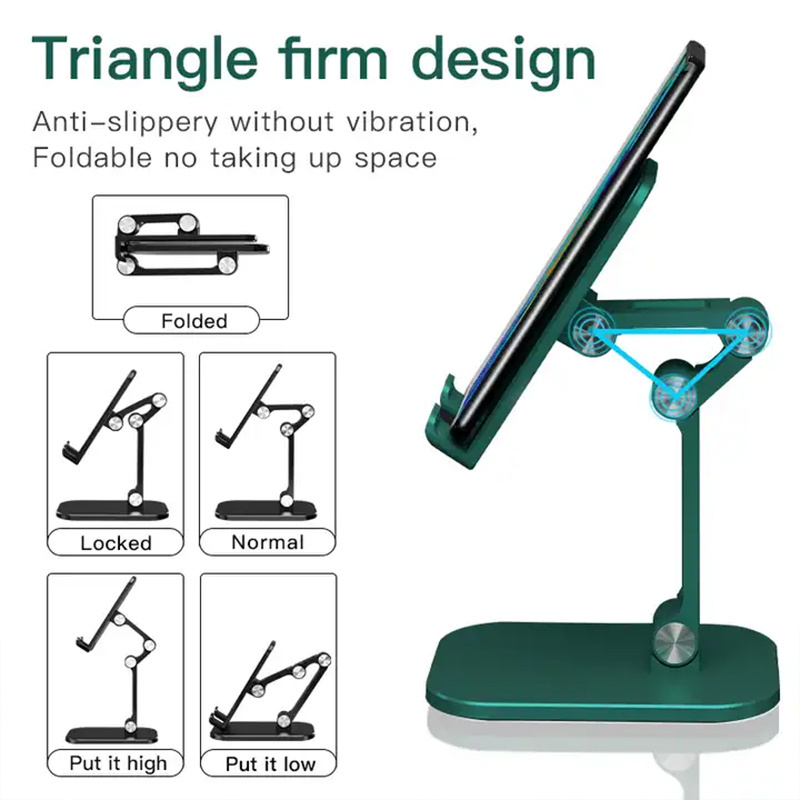 2024 new Foldable Lazy Smart Desk Cell Phone Holder For iPad Adjustable Height Phone Stand Flexible Foldable Holder