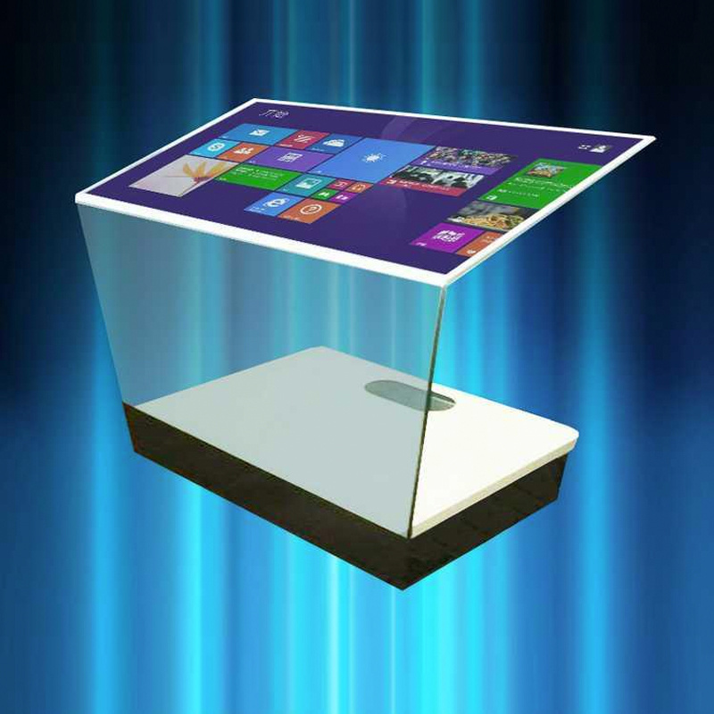 LCD Transparent Touch Crystal Podium Conference Room Touch Podium  Multimedia Screen Throwing Ethereal All-In-One