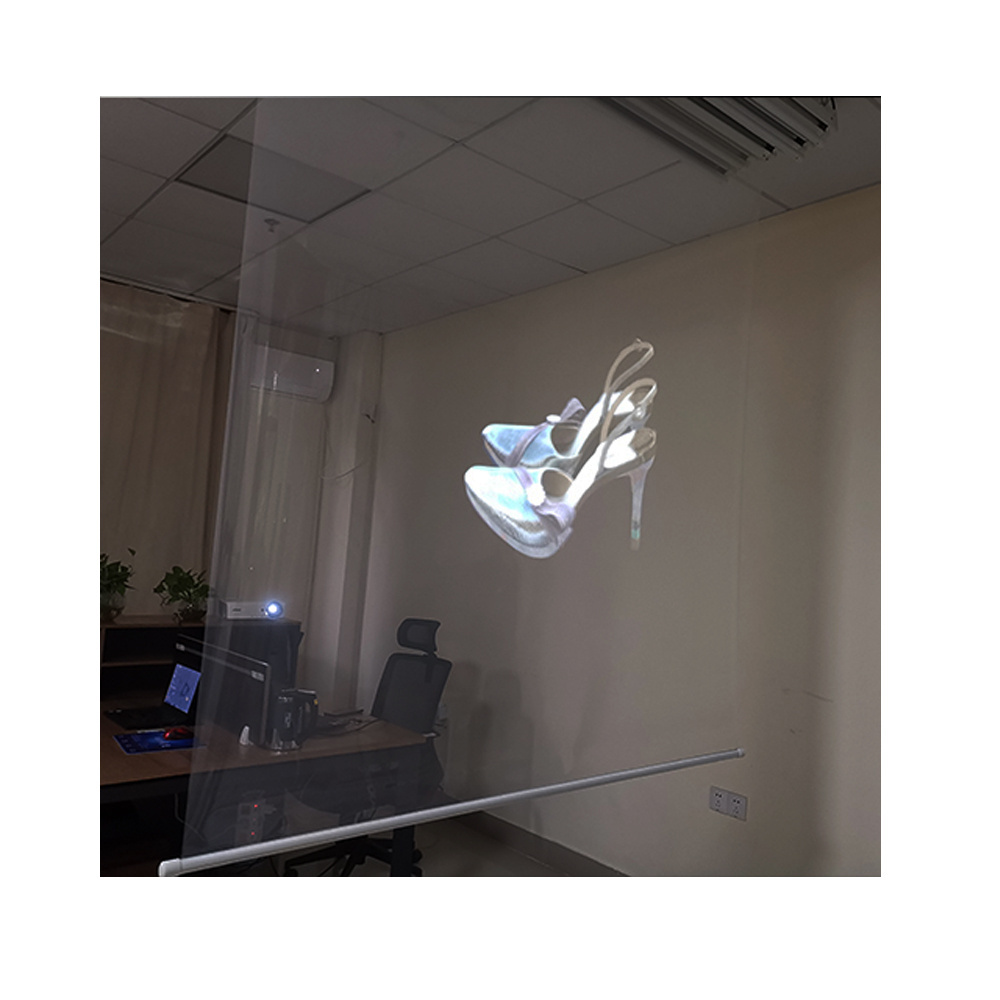 Cheap Price Holographic Projection Film, 3D White Hologram Projector Screen ,Transparent Hologram for Shop