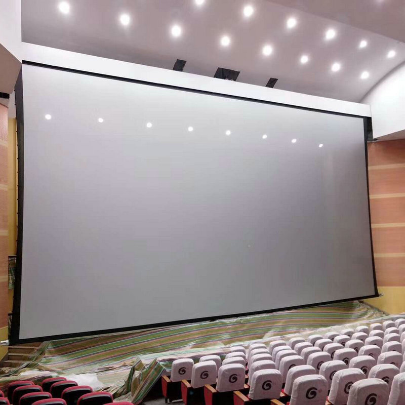 Motorized Projection Screen, Tubular Motor Ceiling Hanging Electric Projector Screen with 1000D Matte White