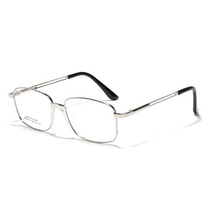 2024 Metal square box commuter flat mirror female ins cross-border retro glasses