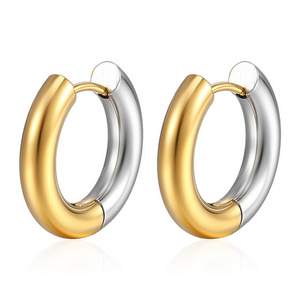 4mm 10mm 12mm  14mm Stainless steel hoop earrings Hypoallergenic earring findings  Plated huggie earring hoops