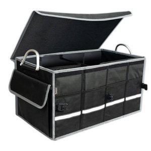 Hotsale New Style storage box Customizable Color Car Boot Organizer 1680D Car Trunk Organizer Bag Car Trunk Organizer Foldable