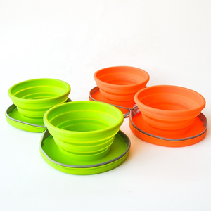 Colorful Folding Portable Dog Feeding Food Water Feeder Bowl Pet Supplies Travel Bowl for Pets