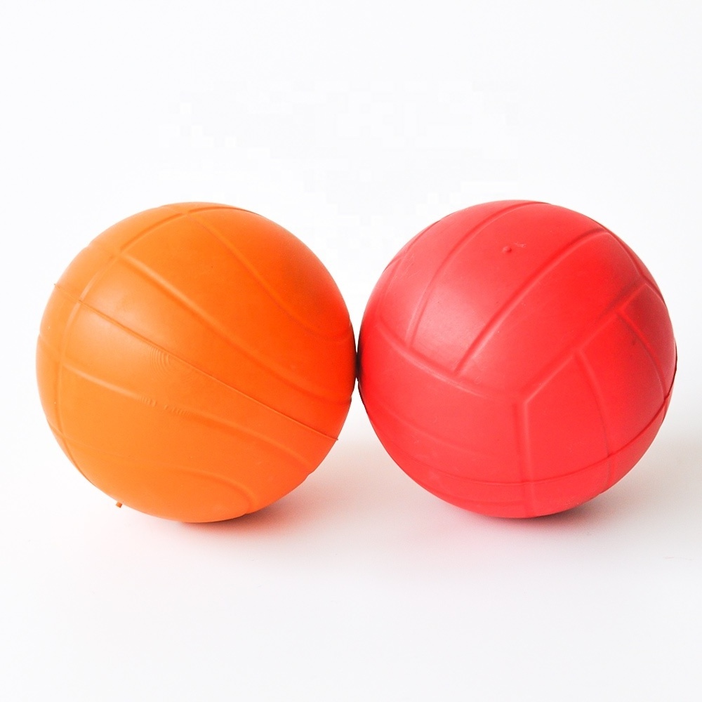 Rubber Anti Bite Durable Toxic 6.0cm Solid Pet Chew Ball Dog Interactive Toy Bouncy Ball for Small and Medium pet