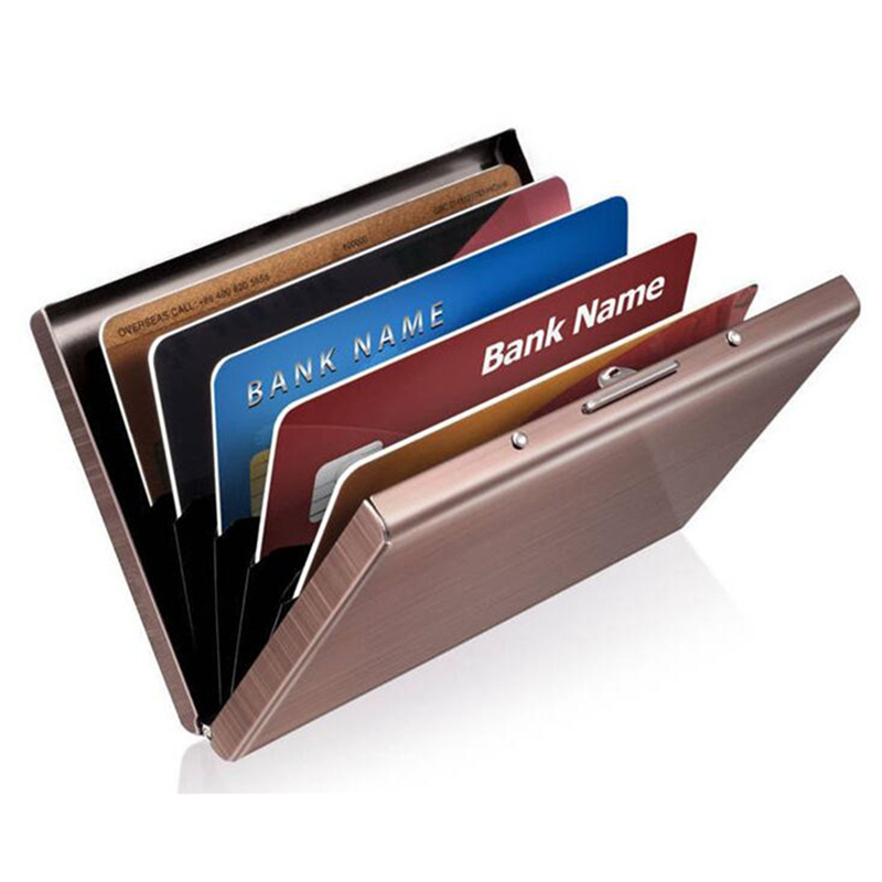 Factory Wholesale Promotional Metal Case Holder Stainless Steel Credit Card Holder