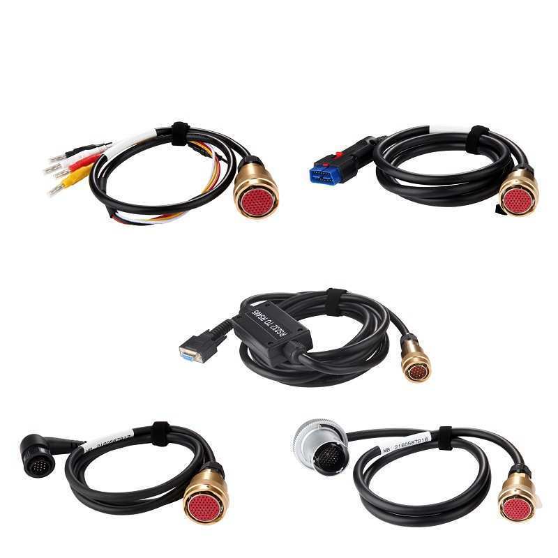 MB Star C3 SD Connect Multiplexer C4 Cars Trucks RS232 OBDII 16 PIN Cables Lan Cable 38PIN Cable 14PIN / 4PIN Adapter