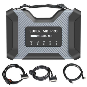 V2023 SUPER MB PRO M6 Wireless Star Diagnosis Tool m6 Multiplexer+Lan Cable+14PIN +Main Test obd cable+SSD Das xentry wis epc