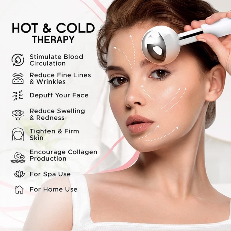 Hot Sale Reusable Beauty Ice Facial Roller Mold Icing Skin Care Tool Stainless Steel Ice Stick Face Ice Globes