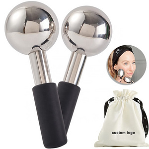 Hot Sale Reusable Beauty Ice Facial Roller Mold Icing Skin Care Tool Stainless Steel Ice Stick Face Ice Globes