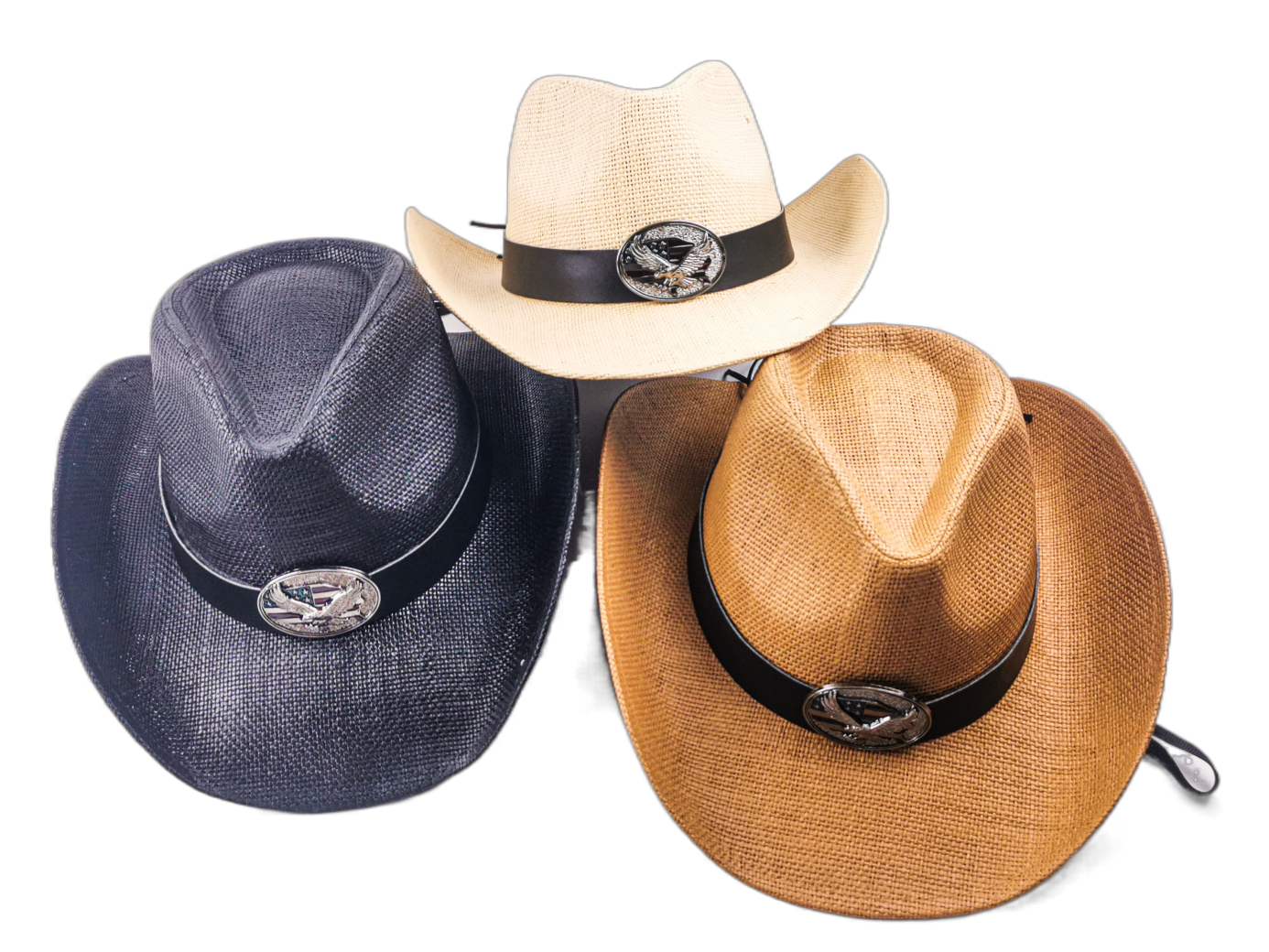 High Quality Classical Plain Shapeable Brim Sombreros Straw Cowboy Hat Direct from factory