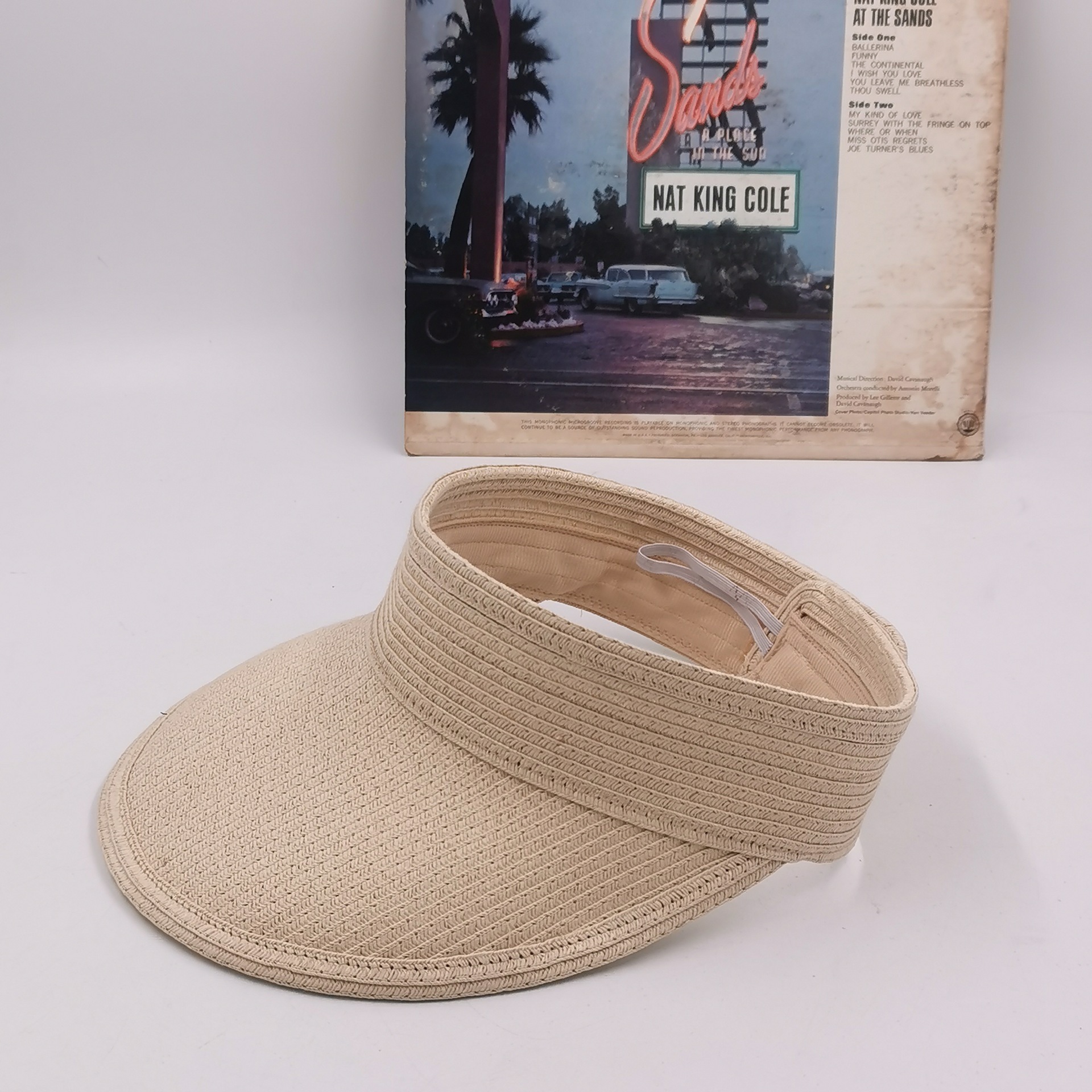 Hot Selling Top Open Foldable Women Empty Top Straw Sun Paper Straw Hat Visor Hat for Women