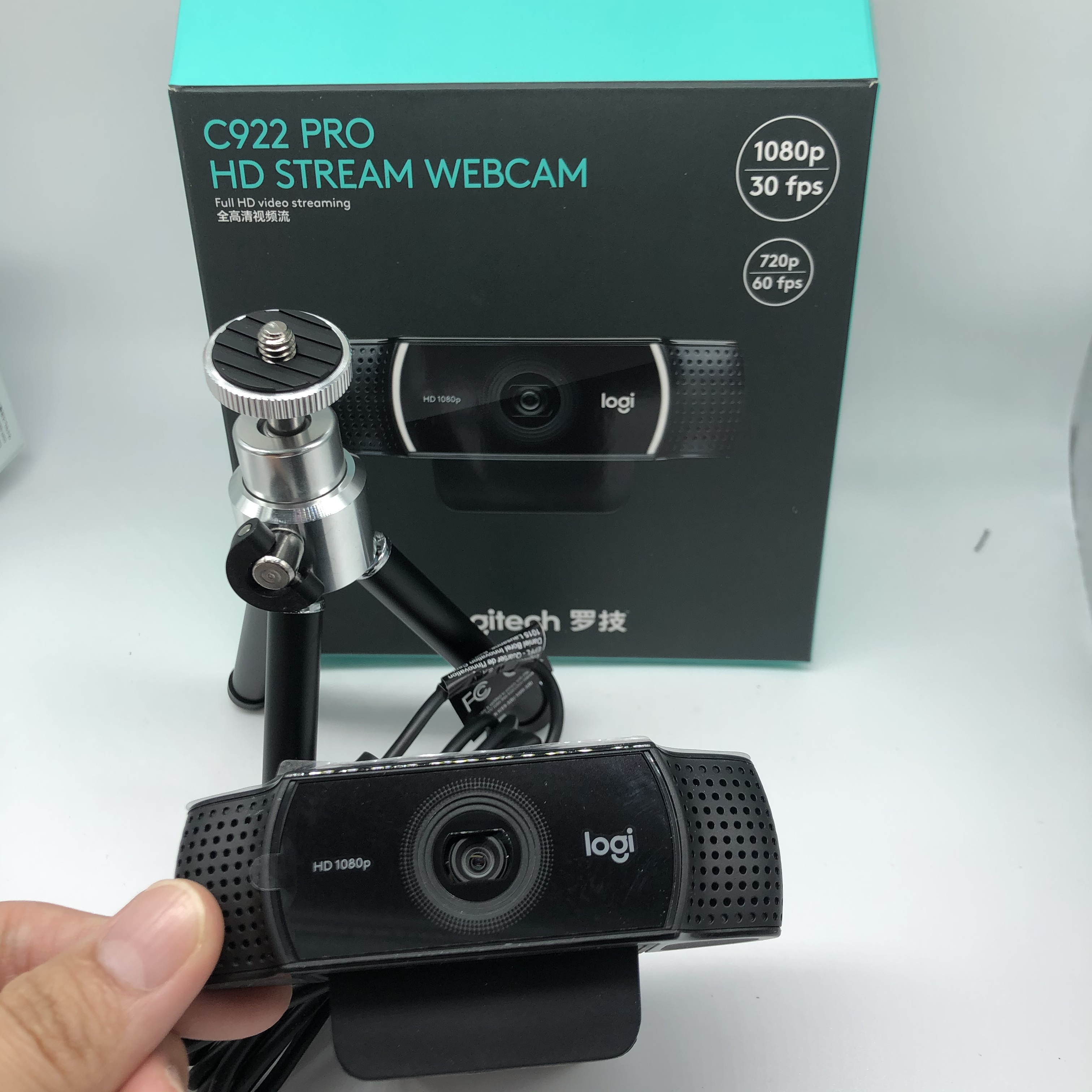 The best selling Logitech B525 C922 PRO C925 black webcam with microphone and tripod