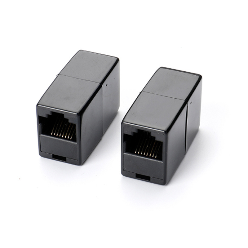 8P8C cat5e cat6 network connector rj45 splitter plug cat5 cat6 rj45 keystone coupler jack rj45 adapter connector