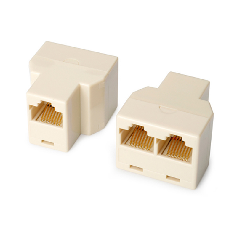 8P8C cat5e cat6 network connector rj45 splitter plug cat5 cat6 rj45 keystone coupler jack rj45 adapter connector