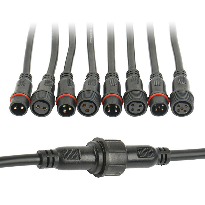 IP65 Male to Female M12 waterproof extension cable m12 connector 4pin waterproof cable connector 2pin M12 Cable sensor connector