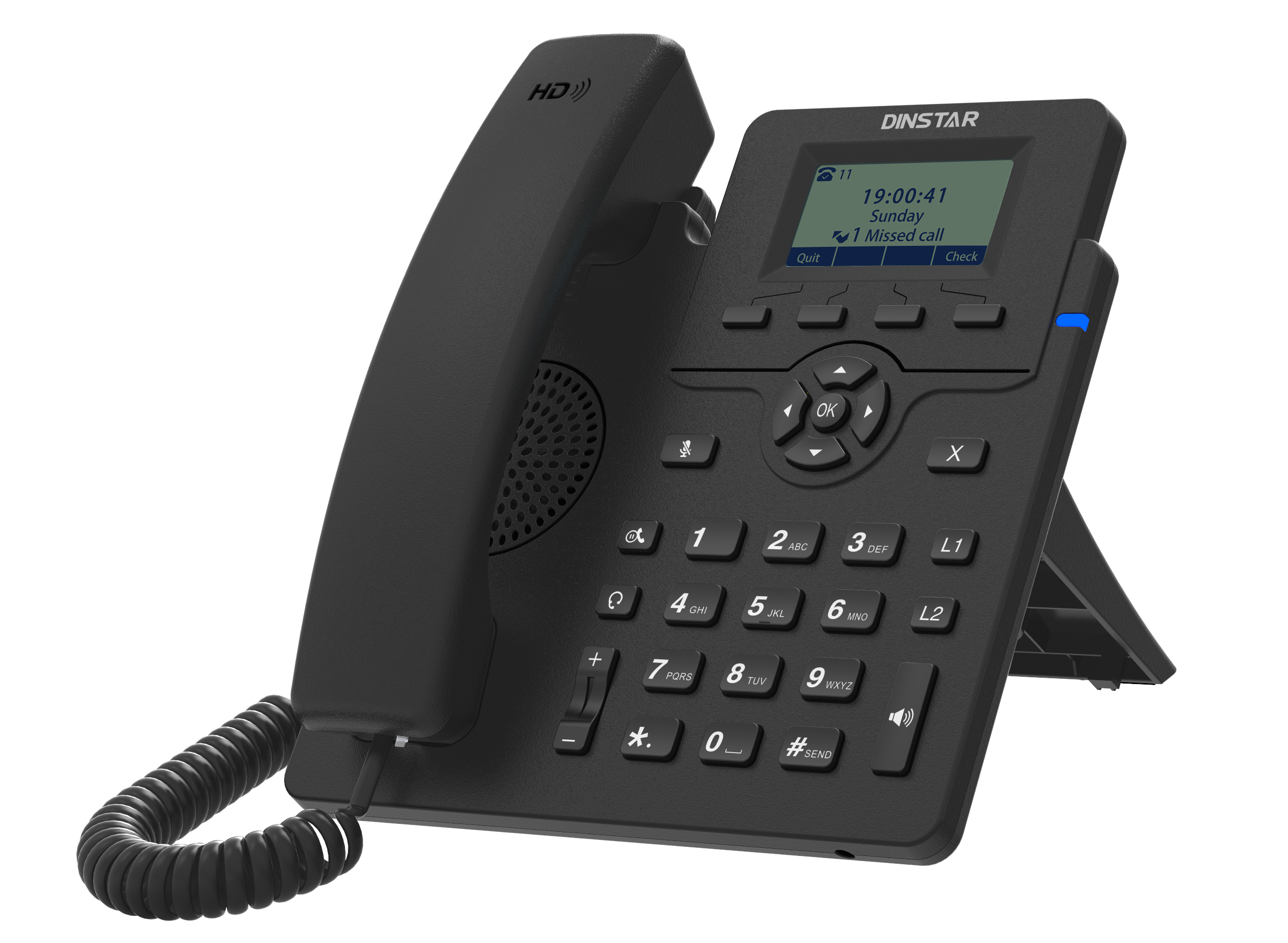 VoIP Phone Office IP Telephone System 2 SIP Lines IP POE Phone