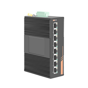 free sample managed din rail  industrial grade gigabit ethernet passive 12V 24V 48V 8 port POE switch