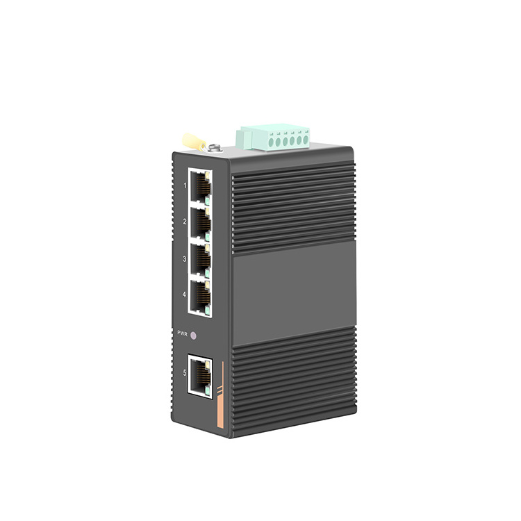 Factory price 5 port 100Mbps industrial ethernet switch din rail POE switch