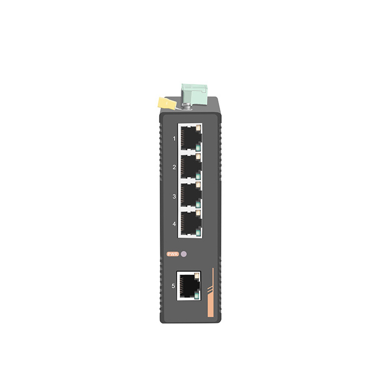 Factory price 5 port 100Mbps industrial ethernet switch din rail POE switch