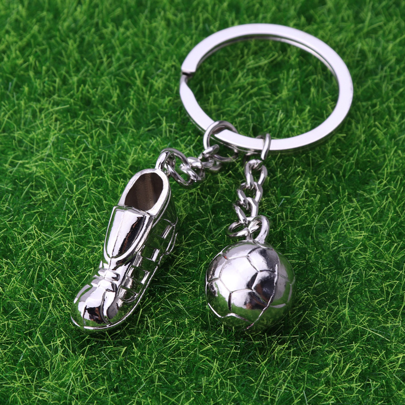 wholesale custom Sports Shoes ball keychain soccer club promotion gift football shoes keychain