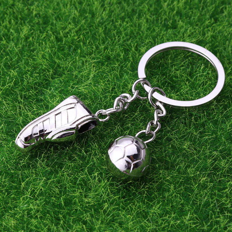 wholesale custom Sports Shoes ball keychain soccer club promotion gift football shoes keychain