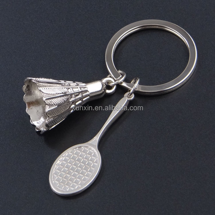 3D tennis Sports ball keychain bowlling golf badminton key ring club promotion gift football shoes keychain