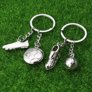 wholesale custom Sports Shoes ball keychain soccer club promotion gift football shoes keychain