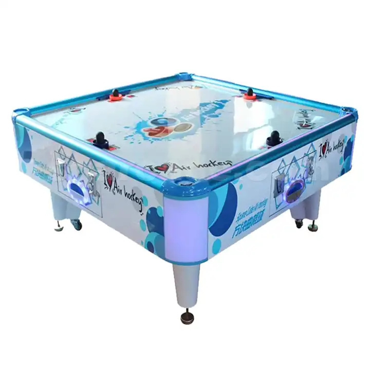 4 Player Coin Operated Curved Tournament Choice Air Hockey Table with Electronic Scorer Hockey Game Machine