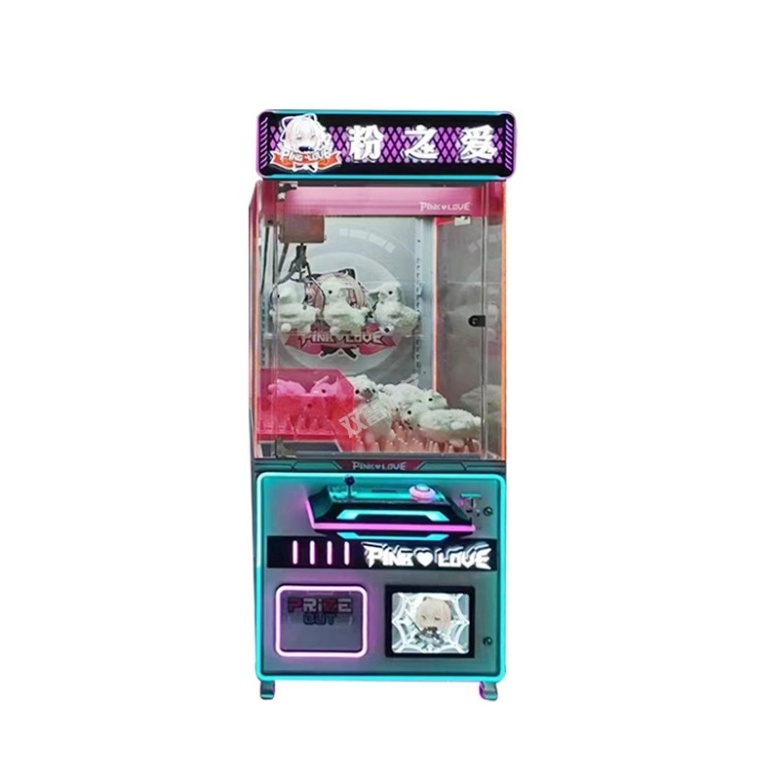 Coin Operated Child Crazy Toy Crane Claw Vending Gift Game Machine