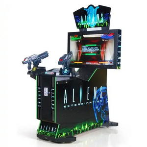 42" Aliens Extermination Coin Machine Operated Ticket Arcade Shooting Game