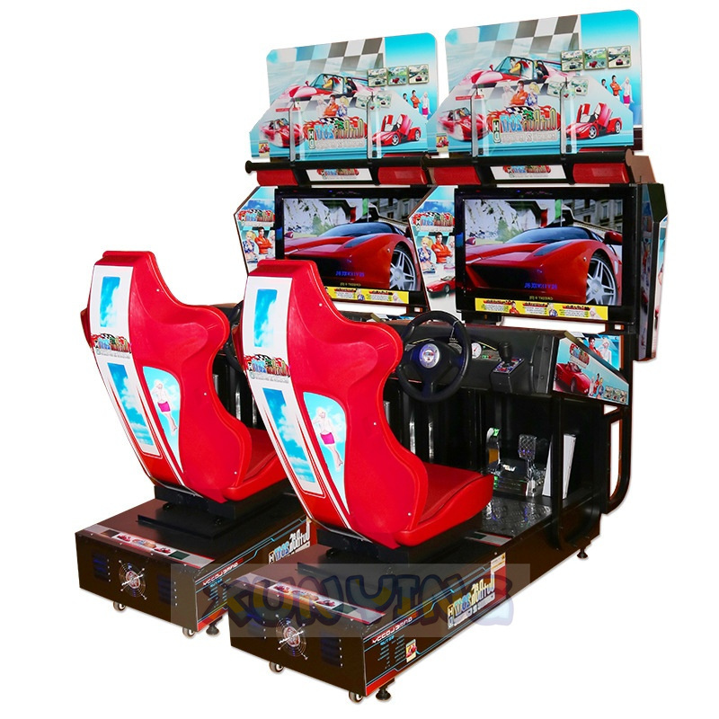 32 Inch Screen  Coin Operated Driving Motor Outrun Arcade Machine Arcade Driving Video Game Machine