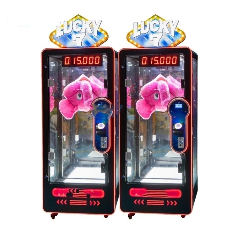 Popular Arcade Coin Operated Games Lucky 7 Cut Prize Game Claw Machine Crane Claw Machine For Sale