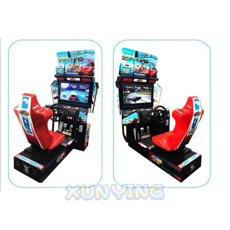 32 Inch Screen  Coin Operated Driving Motor Outrun Arcade Machine Arcade Driving Video Game Machine