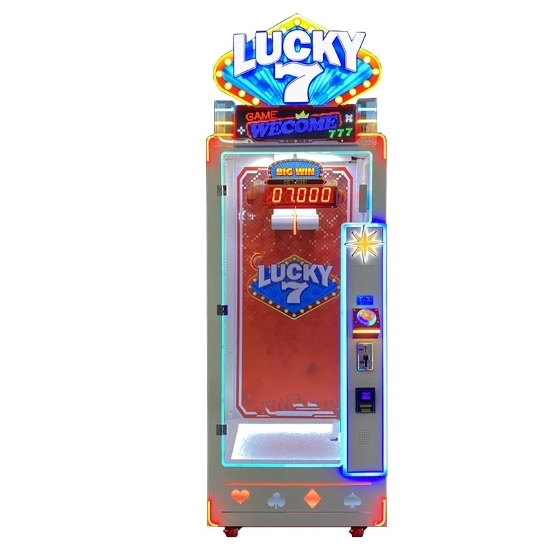 Popular Arcade Coin Operated Games Lucky 7 Cut Prize Game Claw Machine Crane Claw Machine For Sale