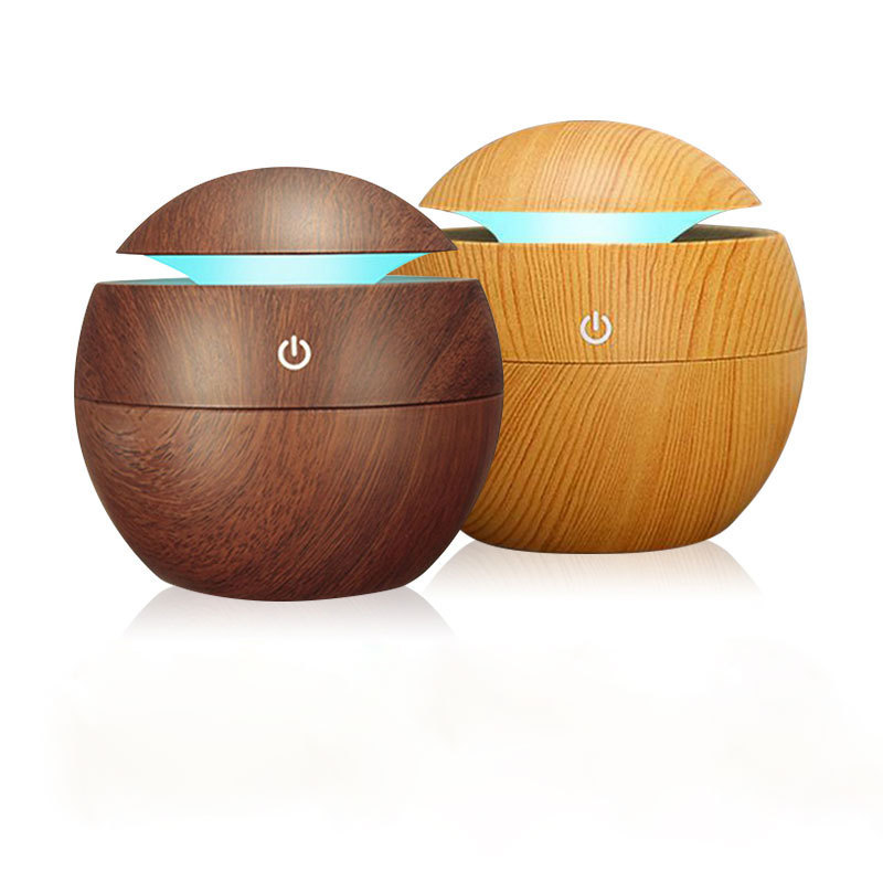 130ML Desktop Wood Grain Usb Filter Kid Ultrasonic Cool Mist Mini Humidifier