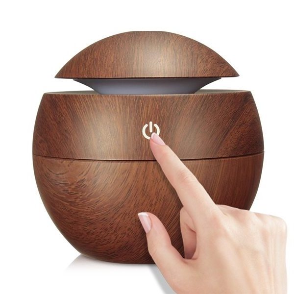 130ML Desktop Wood Grain Usb Filter Kid Ultrasonic Cool Mist Mini Humidifier