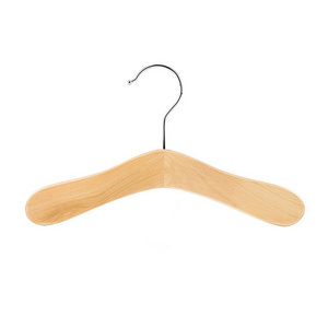 XUNZE reusable Natural Wooden Baby Clothes Hanger Good Sale Coat Dress Rack for Kids Wardrobe for Shop Store Display Cheap