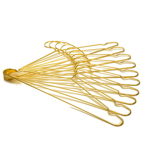 Unique heavy duty gold metal hanger for clothes