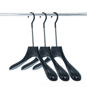 Wooden Hangers Classical Standard Adult Solid Wood Hanger Clothes Hangers with Pant Bar Wide Shoulder long hook