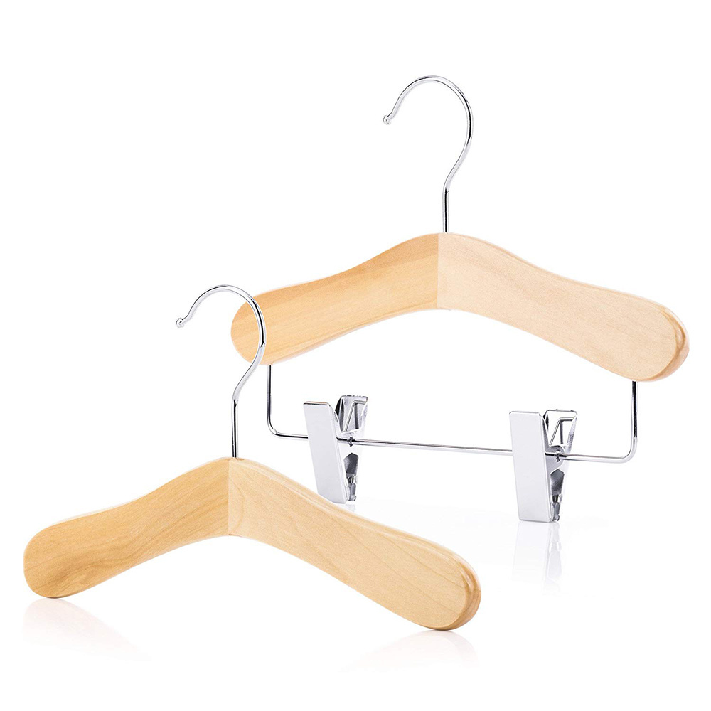 High quality wholesale baby infant toddler children kids cloth wooden hanger