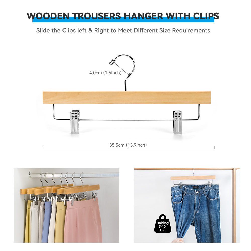 hot sales Wooden Hangers for wedding dress Custom logo with groove wooden hangers for clothes with logo